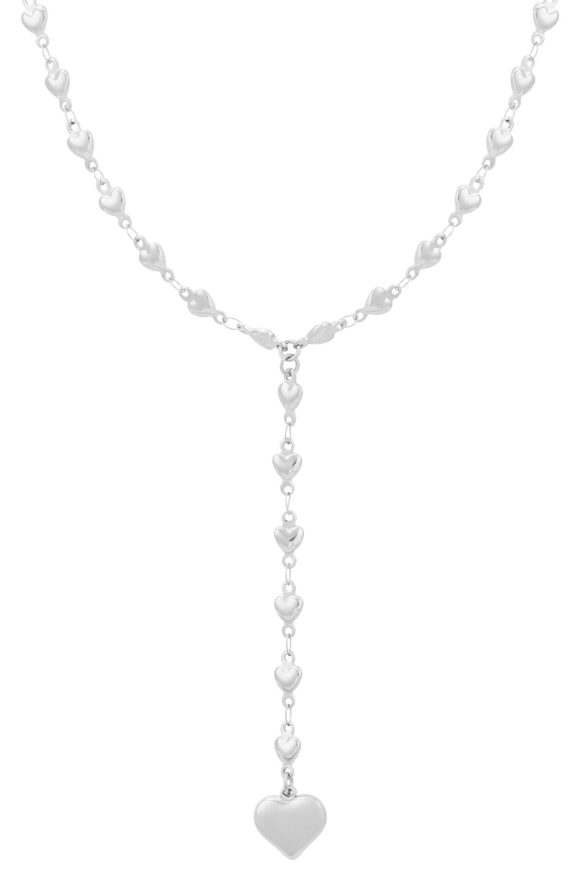 Jany- Collier en acier inoxydable argent