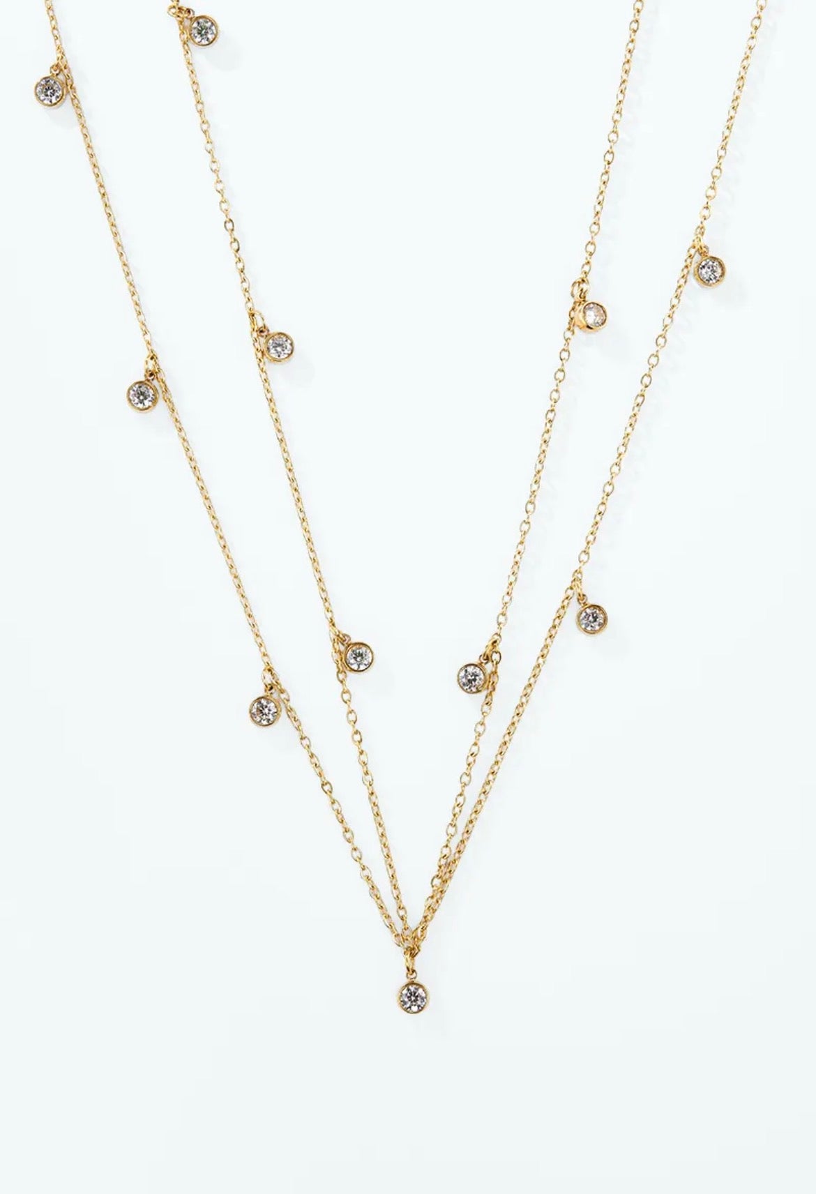 Dory- chaines de taille double rang en acier inoxydable et zirconium