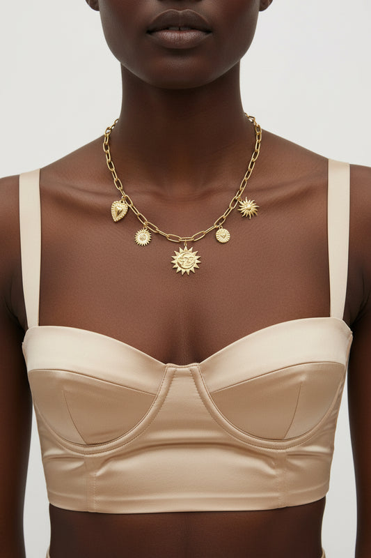 Delia- Collier en acier inoxydable- Precommande